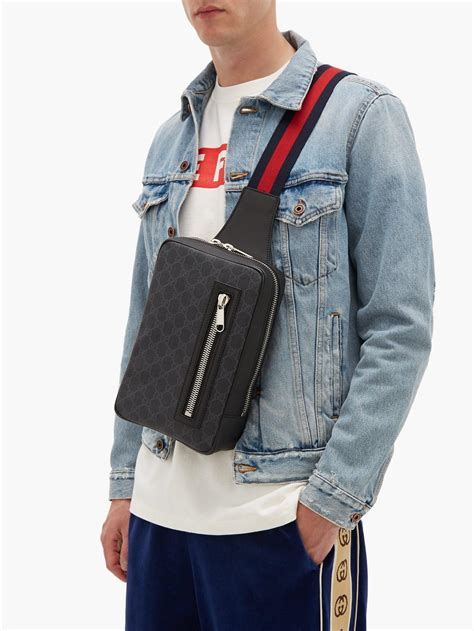 gucci sling bag men|crossbody bags for men gucci.